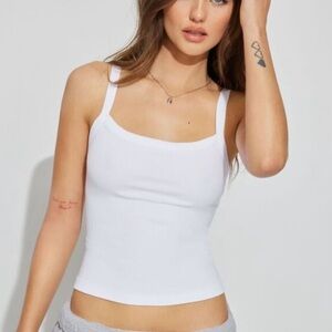 Garage Kasey Scoop Neck Ribbed Cami